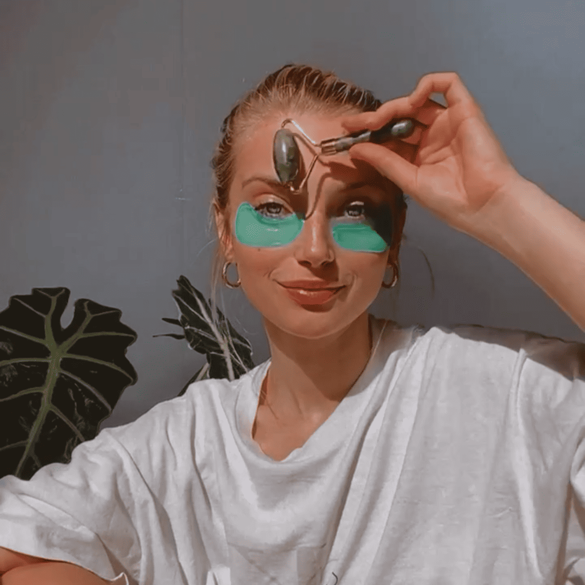 Mini Gesichtsroller aus Jade - sanfte Hautmassage