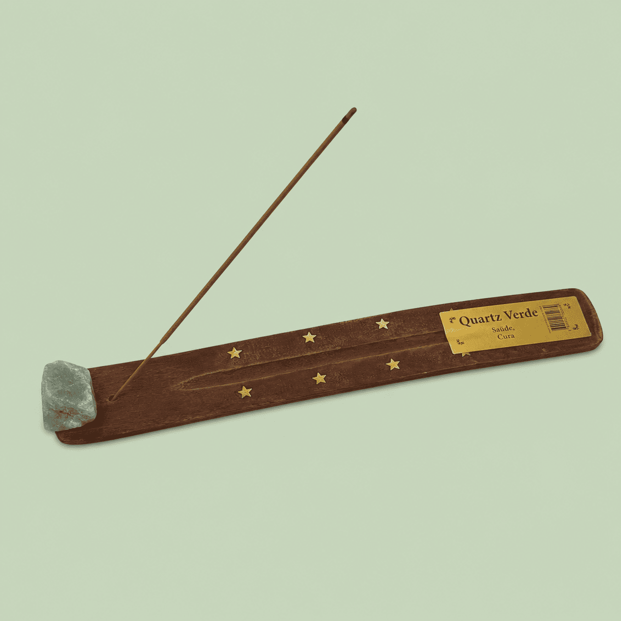 Räucherstäbchenhalter Holz & Edelstein Roh