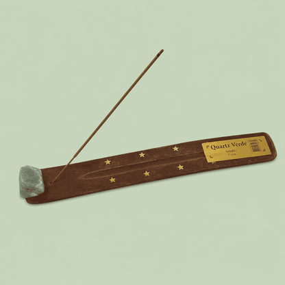 Räucherstäbchenhalter Holz & Edelstein Roh