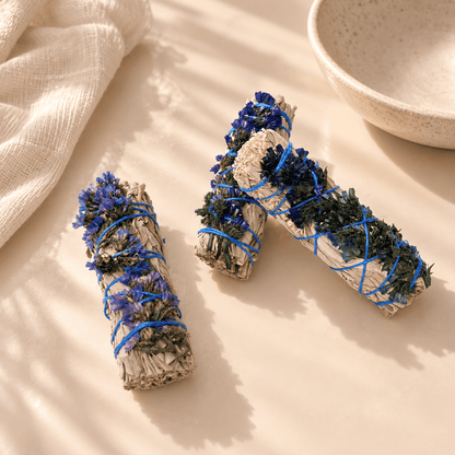 Salbei zum Ausräuchern mit blauen Sinuatablütten