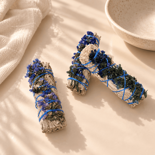 Salbei zum Ausräuchern mit blauen Sinuatablütten