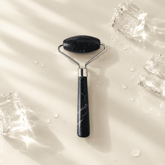 Mini Gesichtsroller aus Black Jade