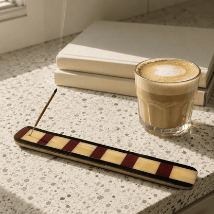 Räucherstäbchenhalter Holz & Muster