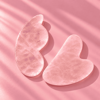 Gua Sha Stein Rosenquarz