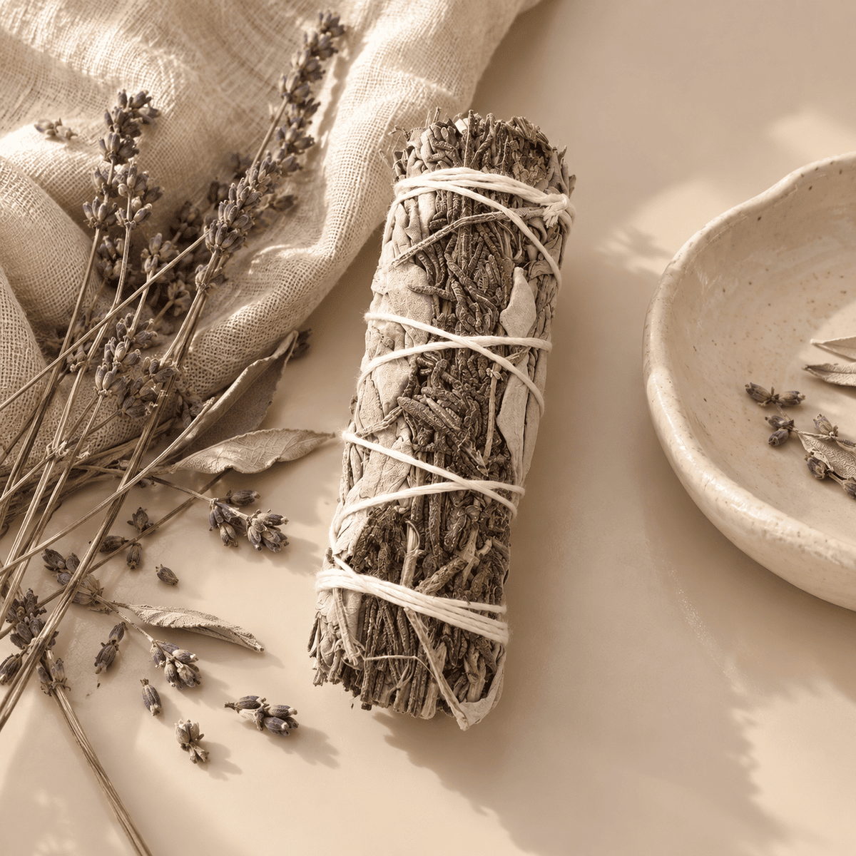 Räucherbündel Kalifornischer Weißer Salbei mit Lavendel