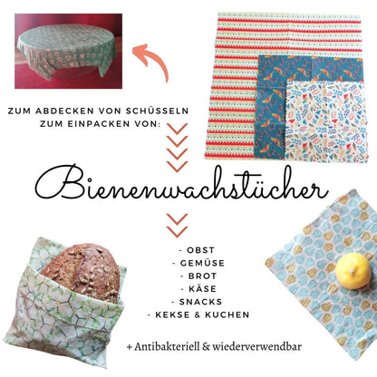 Bienenwachstücher - 3er Pack
