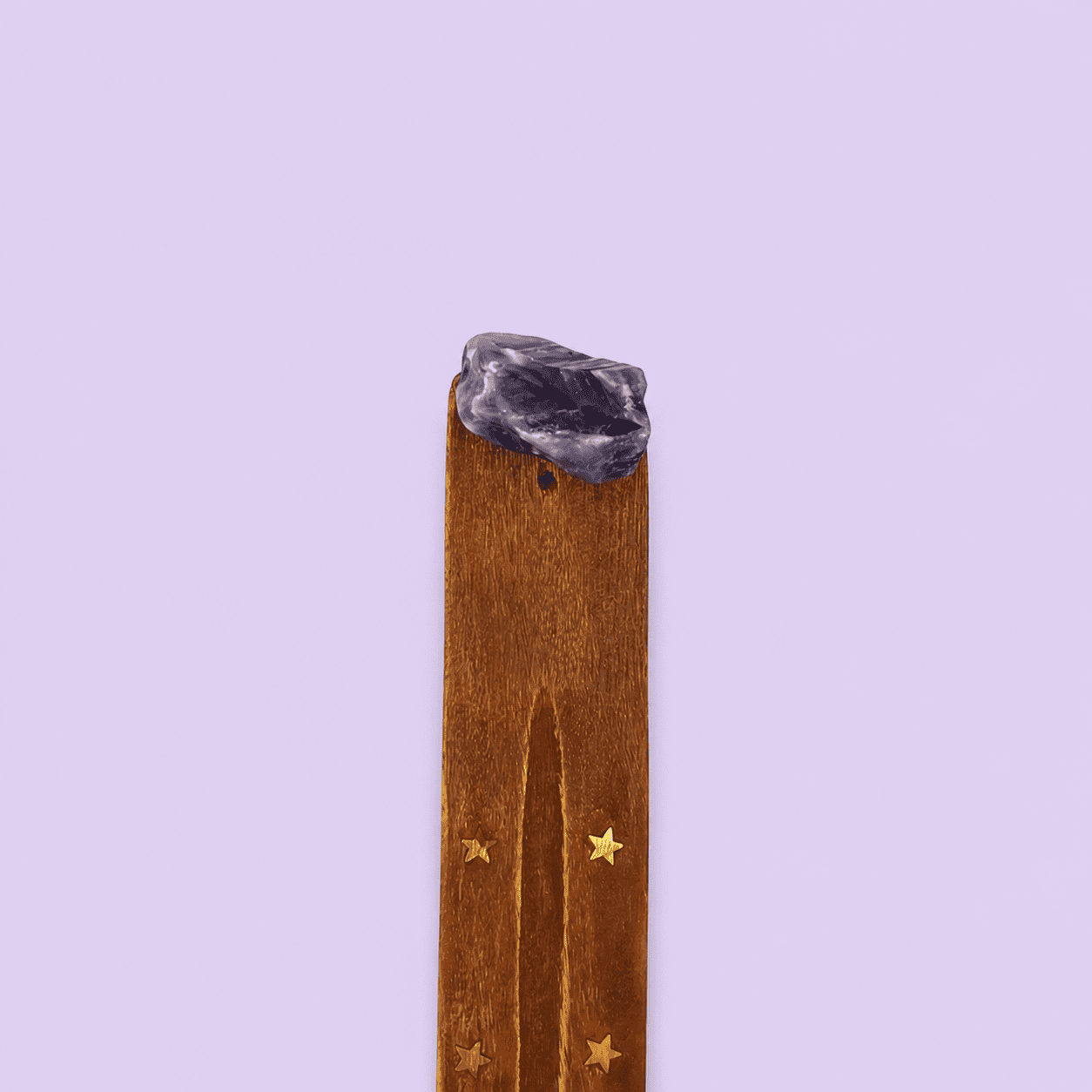 Räucherstäbchenhalter Holz & Edelstein Roh