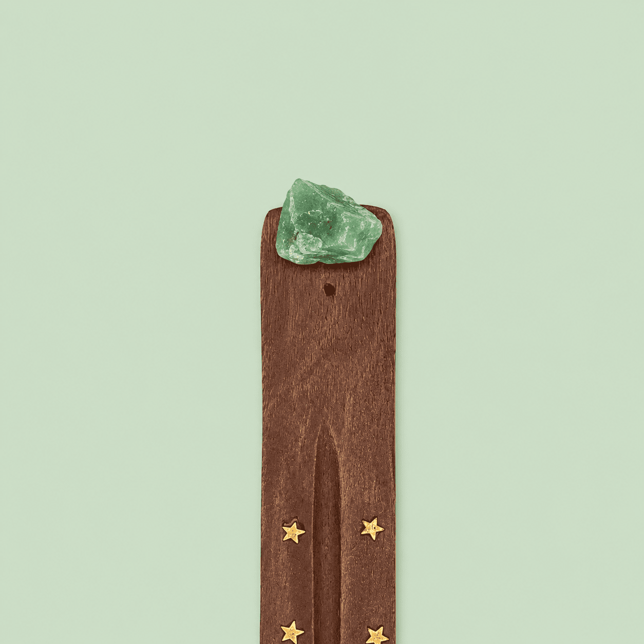 Räucherstäbchenhalter Holz & Edelstein Roh