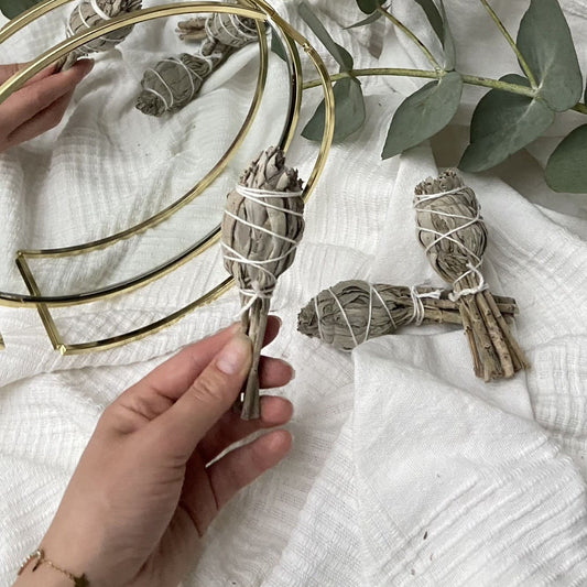 Weißer Salbei Räucherfackel für intensives Räuchern und Raumreinigung