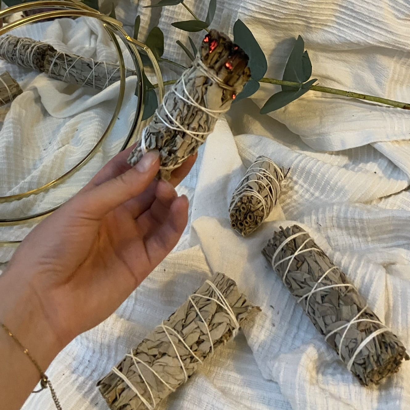 Salbei Smudge Stick für Abendrituale, Entspannung und eine ruhige Atmosphäre zuhause