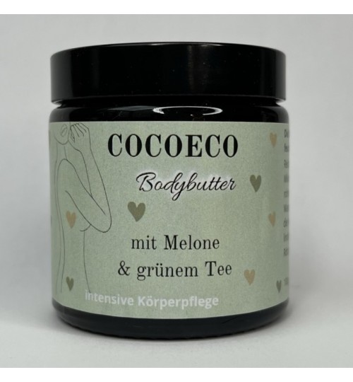natürliche Bodybutter – Melone & grüner Tee - Cocoeco Naturkosmetik