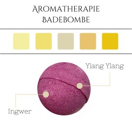 Ylang Ylang & Ingwer Aromatherapie Badebombe
