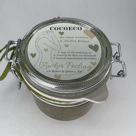 Körperpeeling – Melone & grüner Tee – Cocoeco  250g