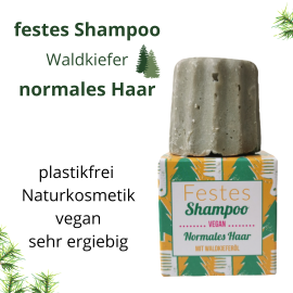 Festes Haarshampoo – Waldkieferöl – normales Haar - Lamazuna