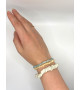 Amazonit Armband schmal & Calcit