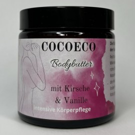 natürliche Bodybutter – saftige Kirsche und Vanille - Cocoeco Naturkosmetik